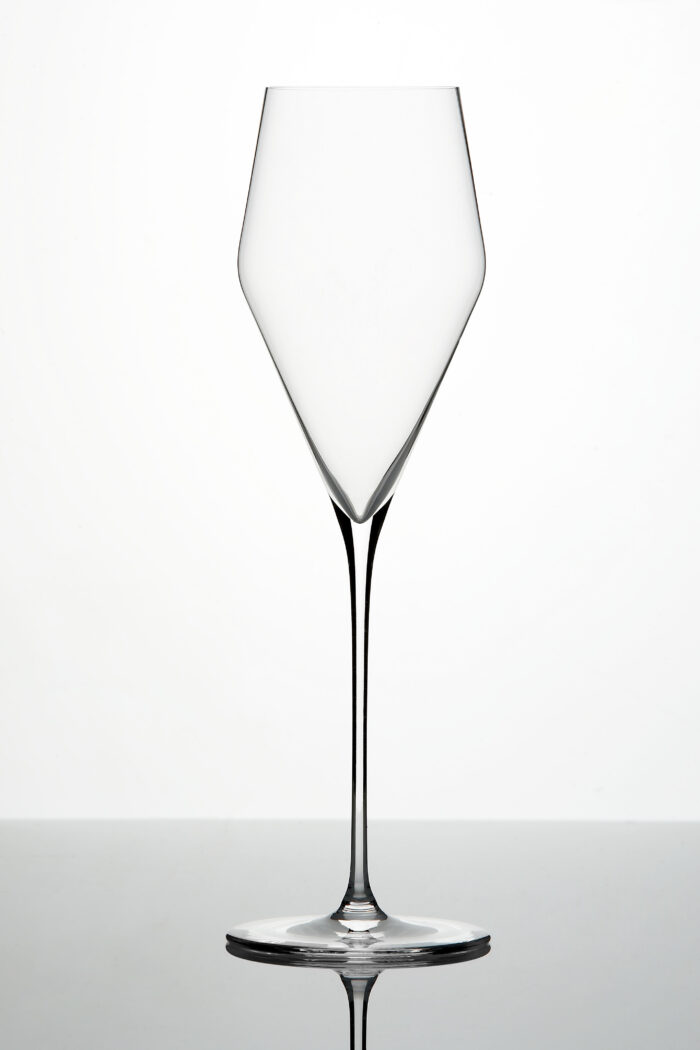 Zalto Champagne glass, ideell for sprudlende viner, slank stilk
